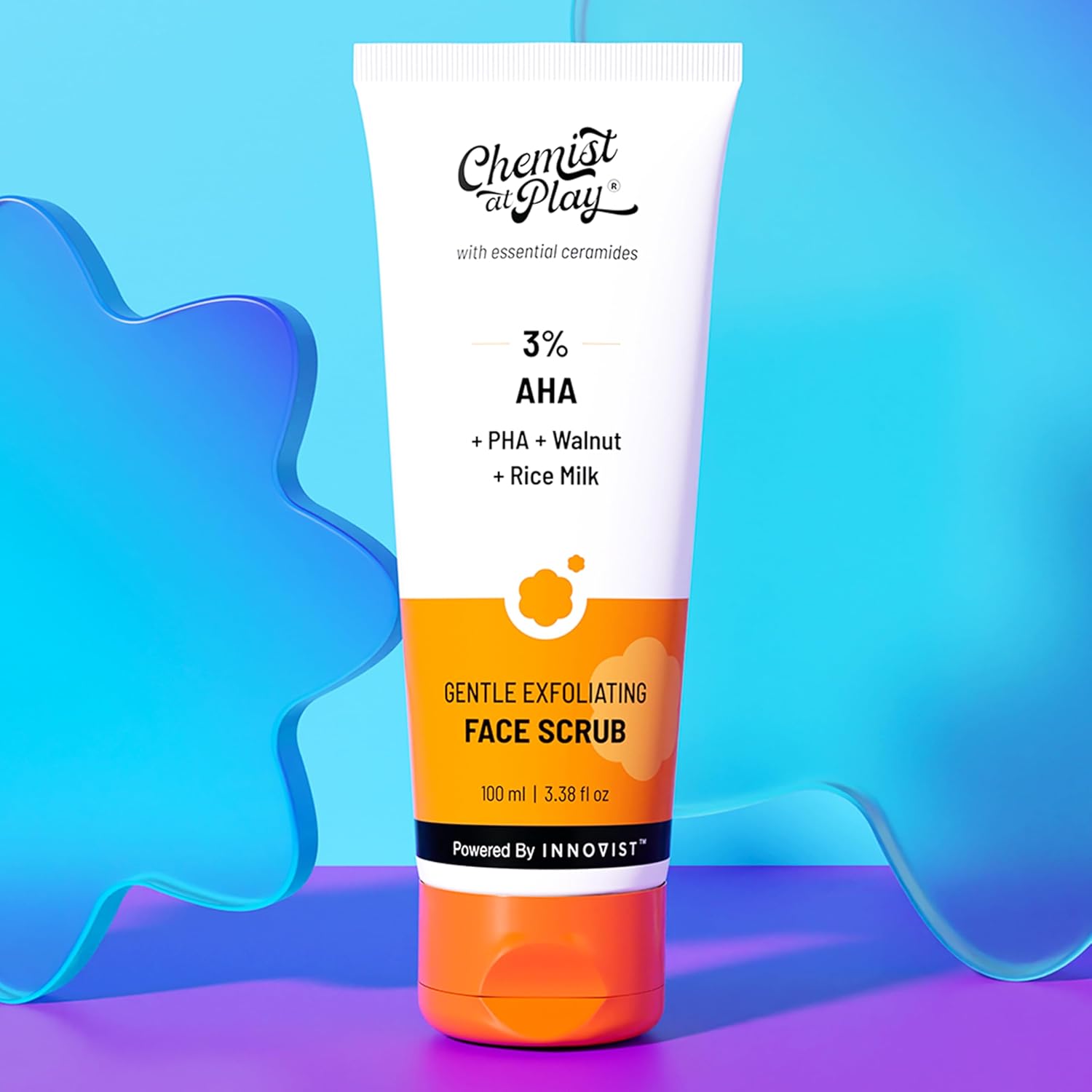 chemist at play gentle exfoliating face scrub with mandelic acid & walnuts | removes dead skin & blackheads | detans |gives instant glow| face scrub for women & men | 100ml chemist at play gentle exfoliating face scrub with mandelic acid & walnuts | removes dead skin & blackheads | detans |gives instant glow| face scrub for women & men | 100ml